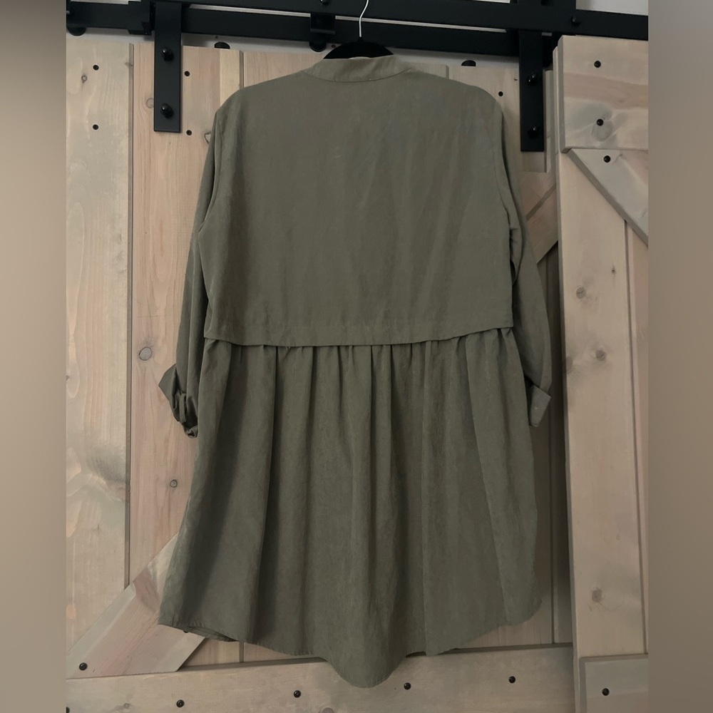 FLAW Listicle Button Front Mini Shirt Dress - Picture 5 of 7